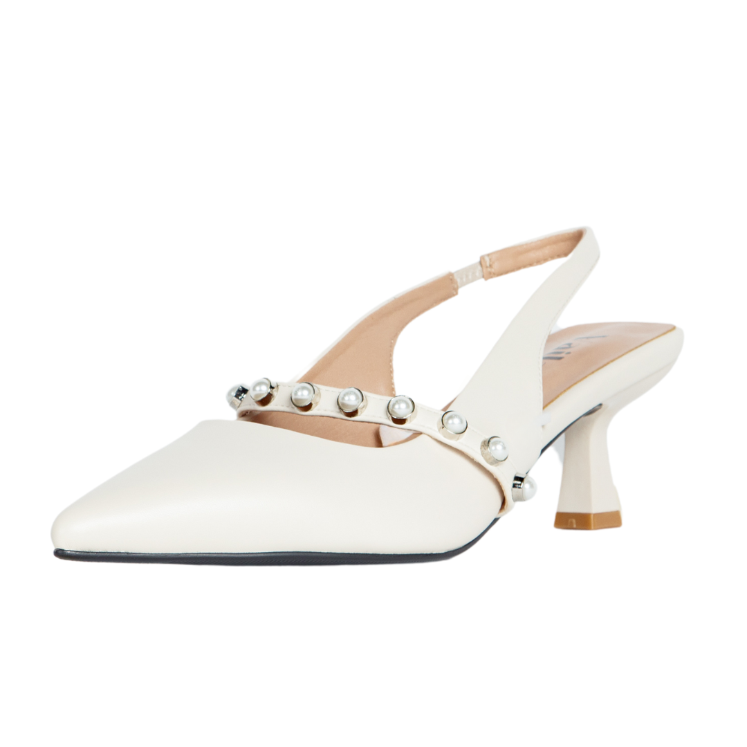 Sophia Slingback Pumps Ivory