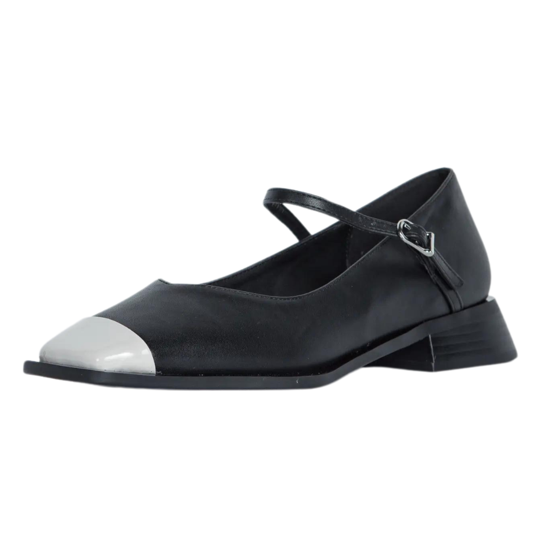 Penelope Mary Jane Flats Black