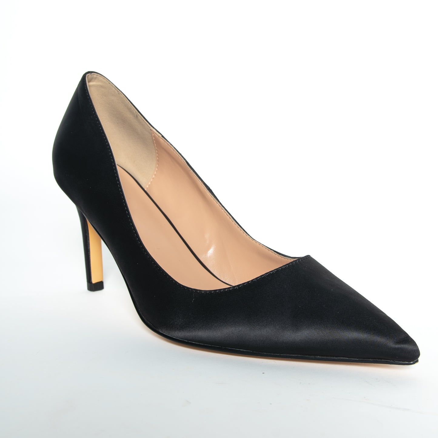 Capri pump - black vegan leather Plus Size Heels
