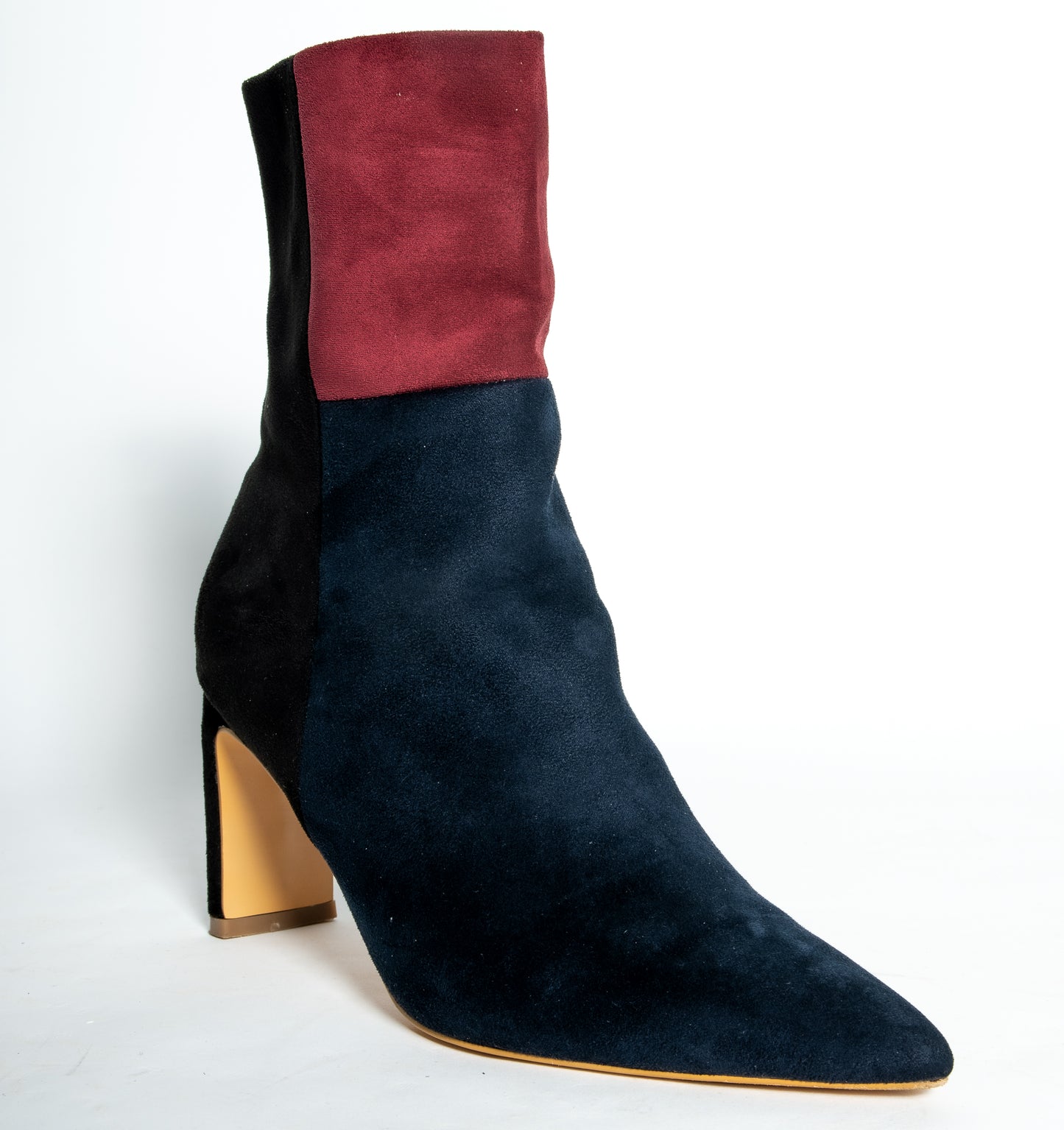 Simone Bootie - Suede Upper and Padded Insole plus size heels
