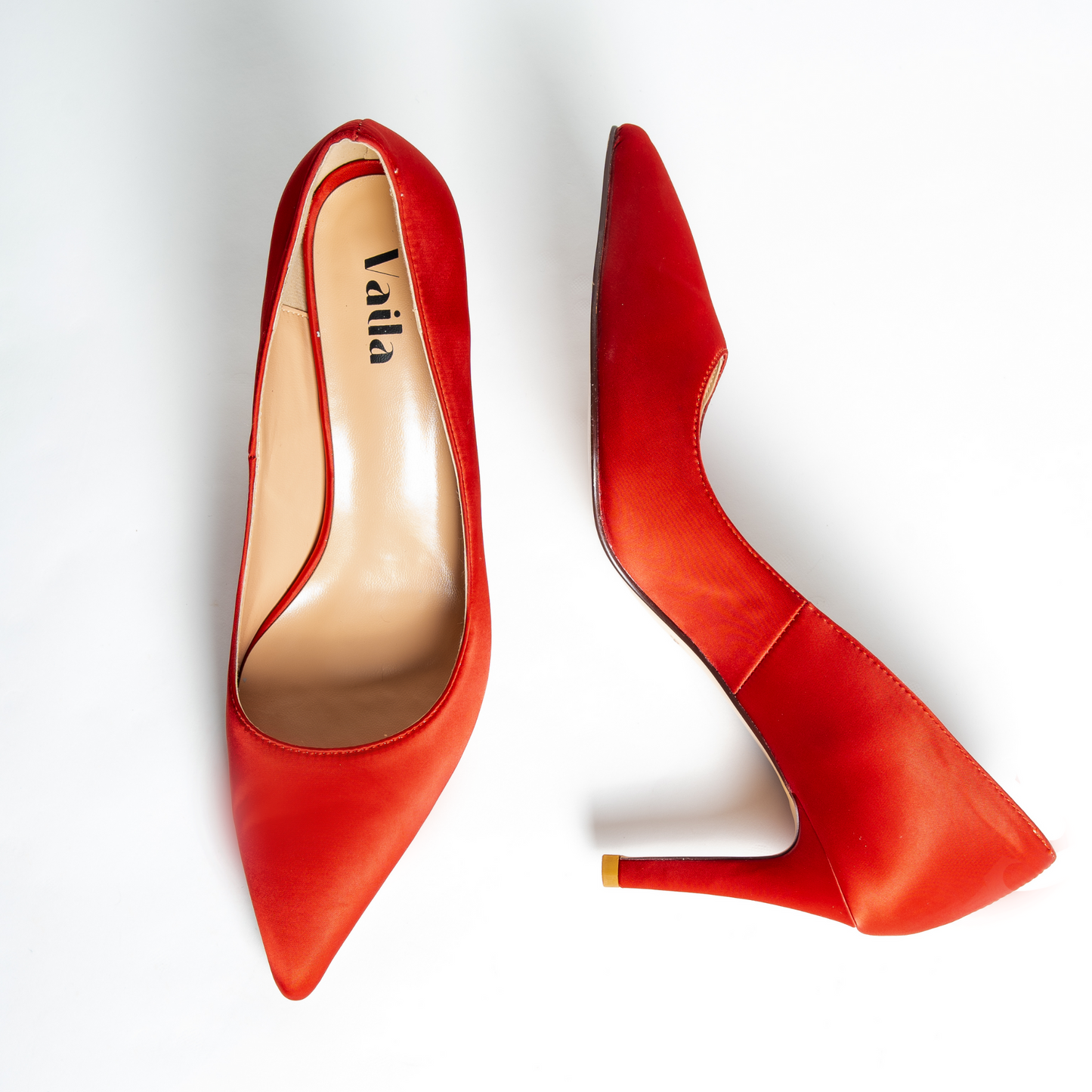 Capri red pumps Vegan Leather Lining Plus Size Heels