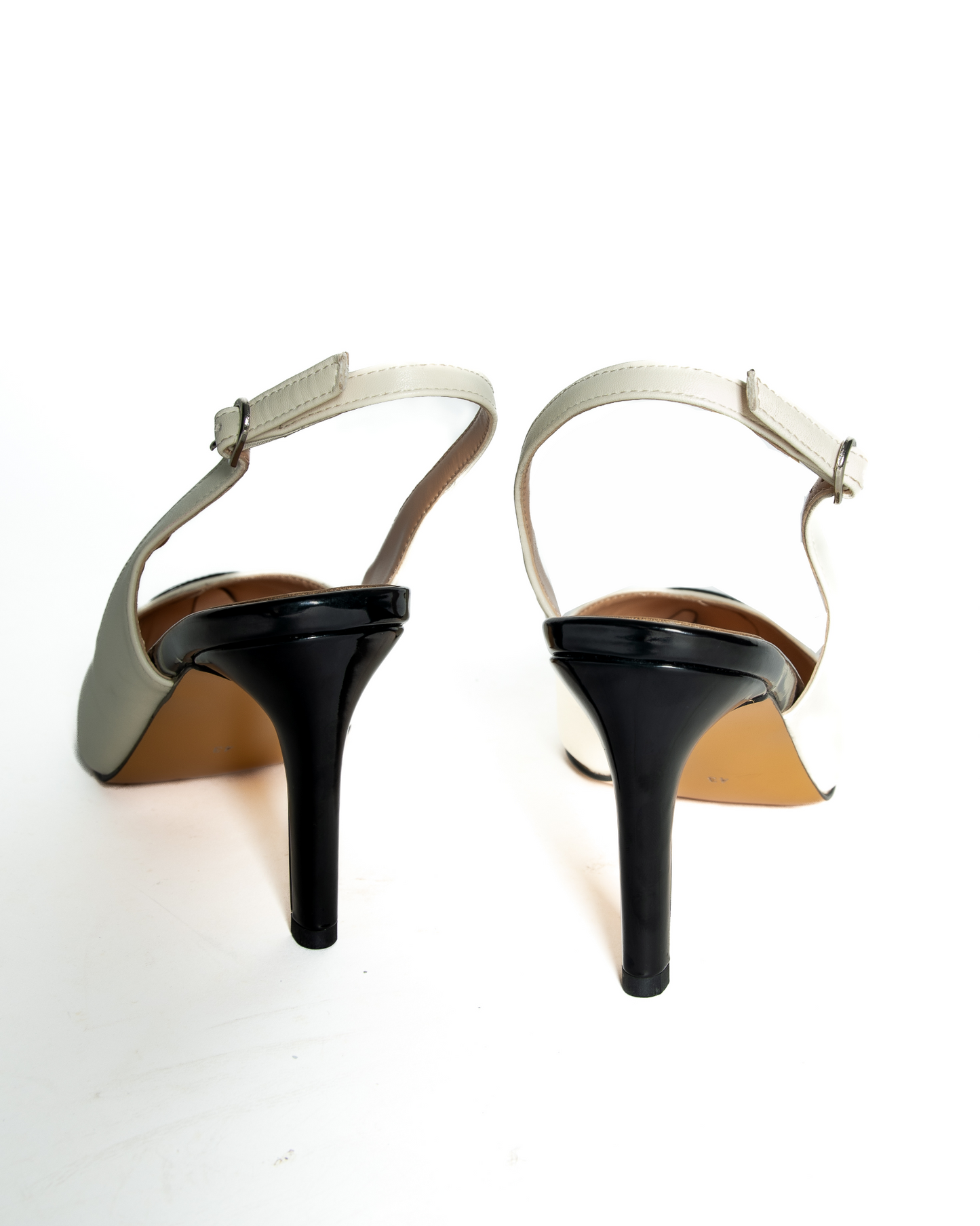 Vegan Leather Lining Drew Slingback heels Plus Size