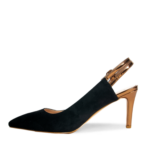 Renee Slingback in Bronze Vegan Leather perfect for office holiday party