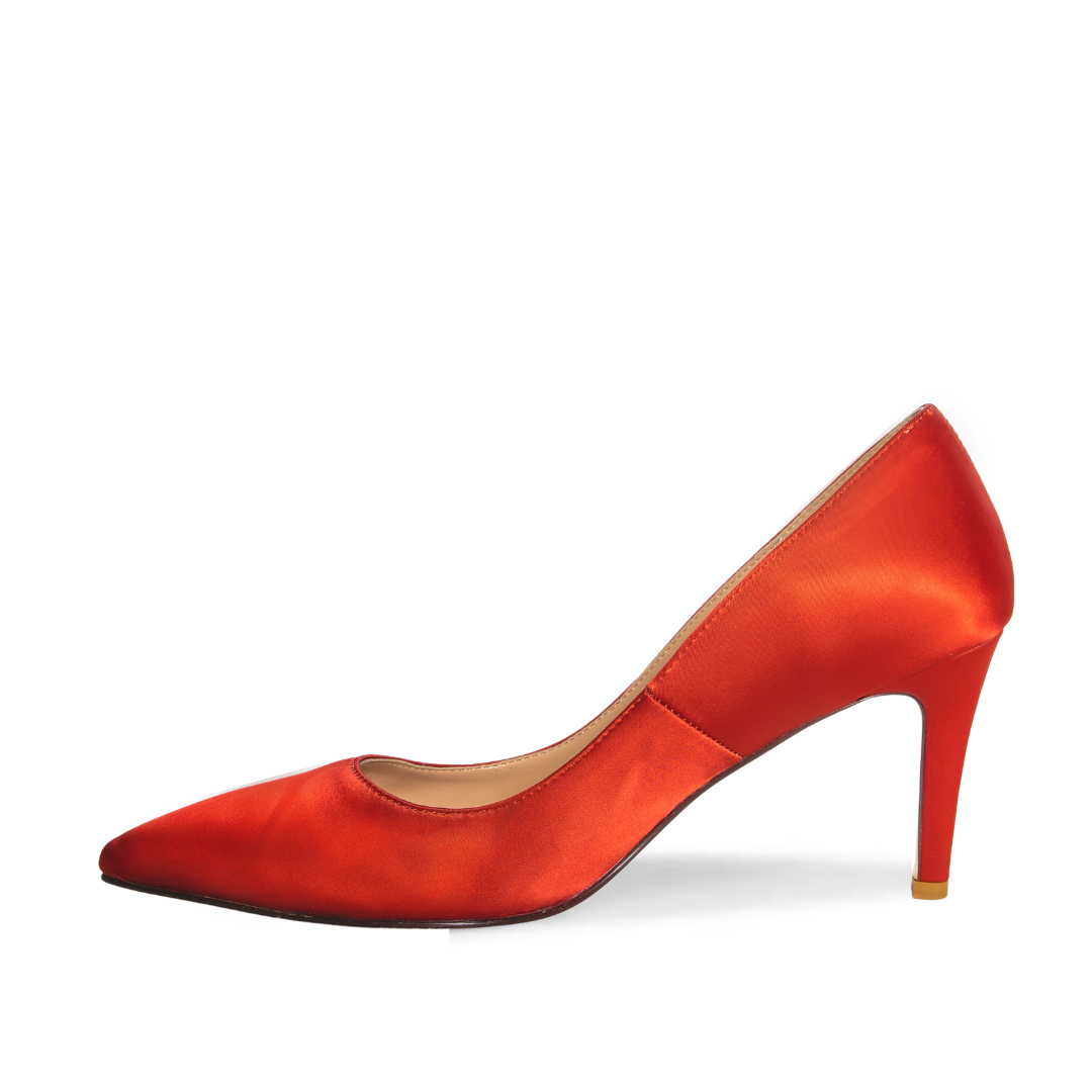 Capri Red Pump Plus Size Heels